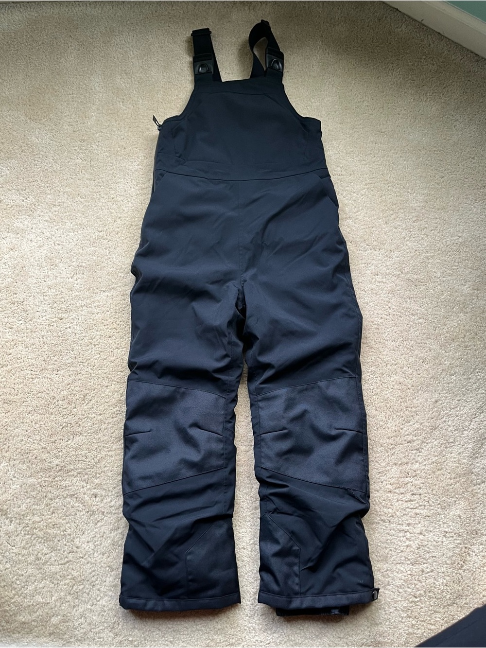All in Motion Black Snow Bib - Size Youth M - EUC - Waterproof & Wind Resistant